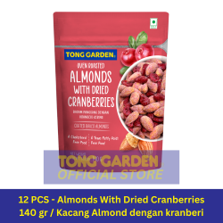 12 PACK - TG  Roasted Almonds with Dried Cranberries 140gr