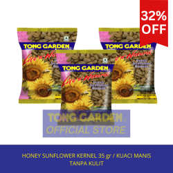 3 PCS - Tong Garden Honey Sunflower Kernel 35 gr - Kuaci Kupas Rasa Madu